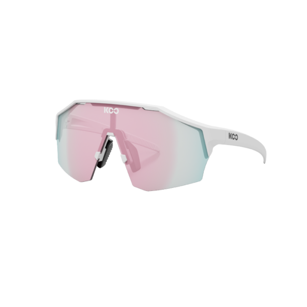 Lente KOO Alibi - Blanco Mate / Fotocromático Fucsia