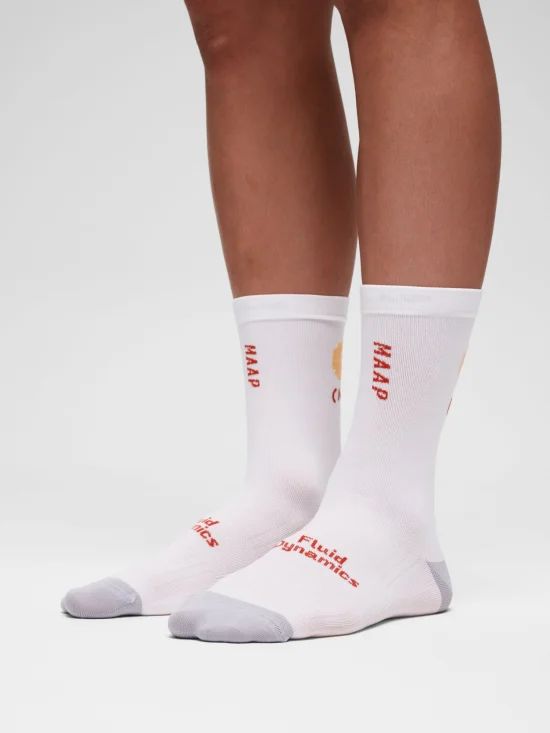 Calcetines MAAP Strata Team Sock White Sorbet - ZZBIKE