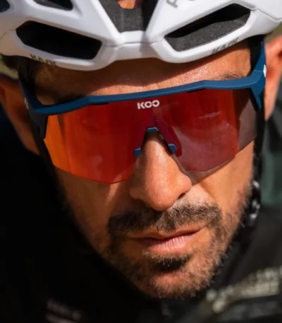 Lentes KOO Alibi Azul Profundo Mate / Fotocromático Rojo - ZZBIKE