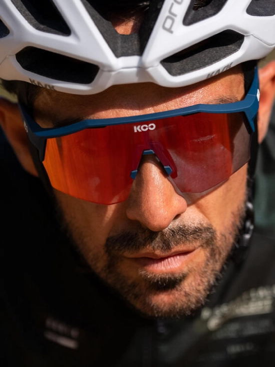 Lentes KOO Alibi Azul Profundo Mate / Fotocromático Rojo - ZZBIKE