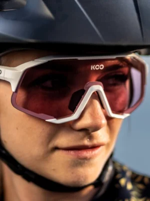 Lentes KOO Demos Blanco / Fotocromático Rosa - ZZBIKE