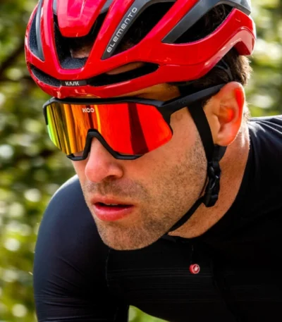 Lentes KOO Demos Negro Mate / Luna Roja - ZZBIKE