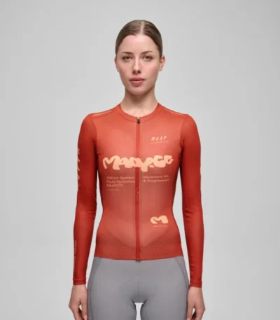 Jersey MAAP Strata Pro Air LS 3.0 Mujer Picante - ZZBIKE