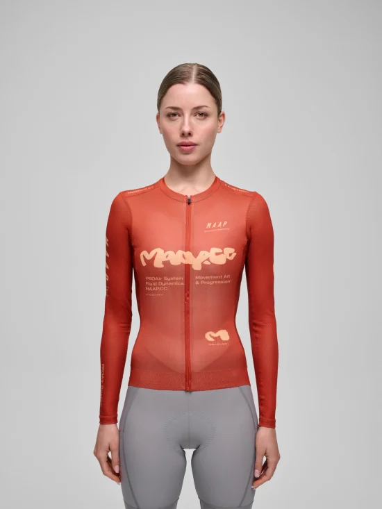 Jersey MAAP Strata Pro Air LS 3.0 Mujer Picante - ZZBIKE